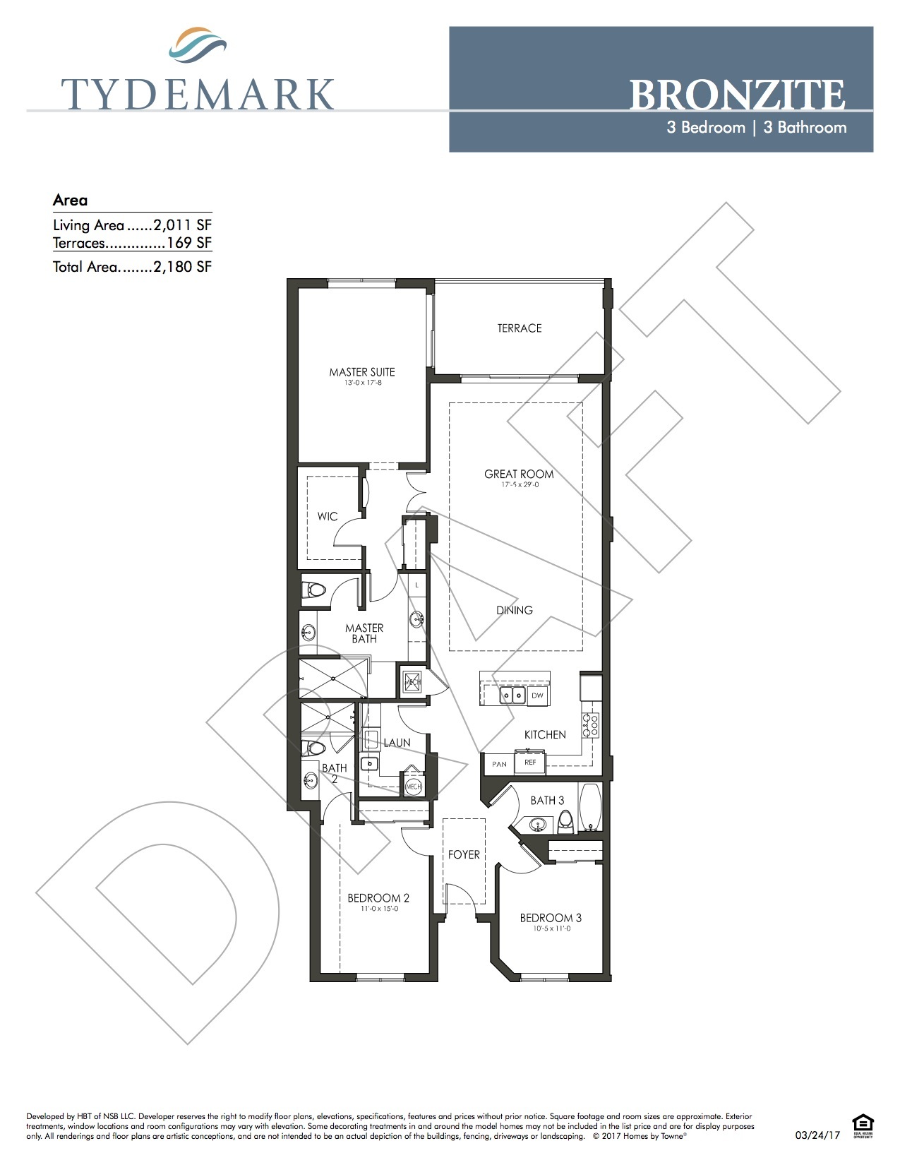 Bronzite floor plan — view layout below